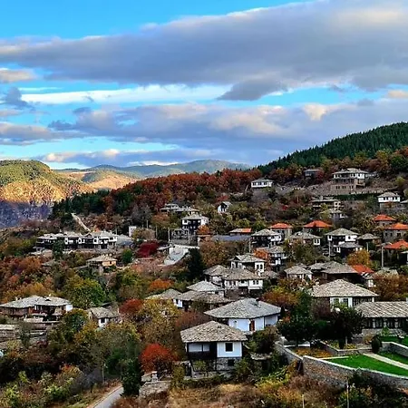 панорама хаус и еко къщи дървена и землянка Вилла Лештен