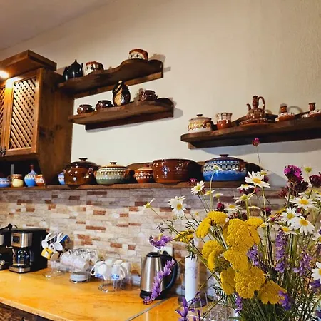 панорама хаус и еко къщи дървена и землянка Лештен