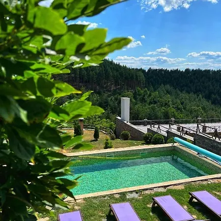 панорама хаус и еко къщи дървена и землянка Villa Lesten